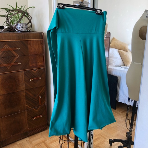 American Apparel Teal convertible bandeau dress - Picture 2 of 5